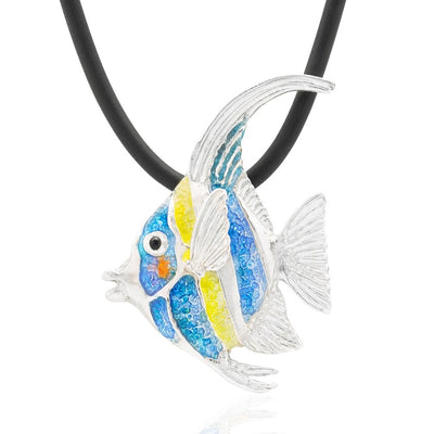 Glass Enamel Reef Fish Pendant