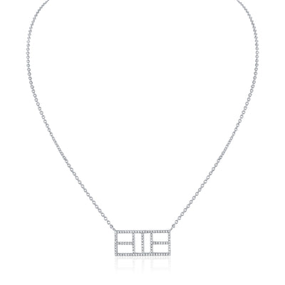 CZ Calling the Lines Pickle Court Necklace medium