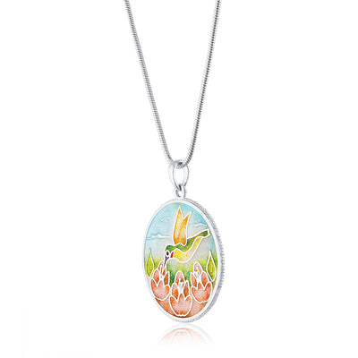 Limited Enamel Edition Hummingbird Pendant