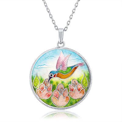 Limited Enamel Edition Hummingbird Pendant