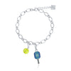 Pickleball Charm Bracelet