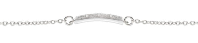 Tennis Court Bracelet w/Cubic Zirconia, 12x24mm Curved - studio-margaret
